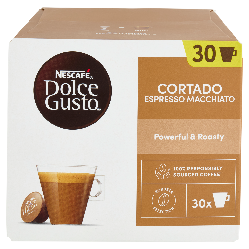 NESCAFÉ DOLCE GUSTO Cortado Espresso Macchiato Caffè 30 Capsule 189g
