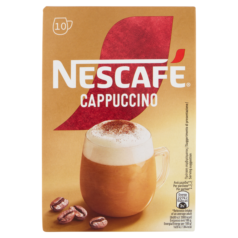 NESCAF&Eacute; Cappuccino Solubile 10 Bustine 140g