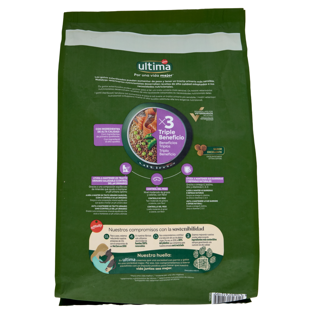 ultima Cat Sterilizzati Adulto 1-10 Anni con Salmone 2,5 kg