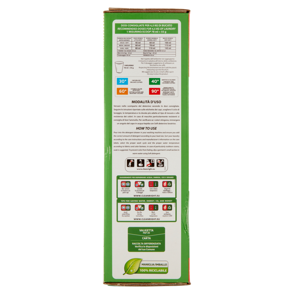 Soft Multi Polvere Lavatrice linfa di aloe 3,150 kg