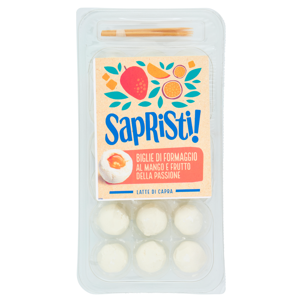Sapristi! Biglie di Formaggio al Mango e Frutto della Passione 75 g