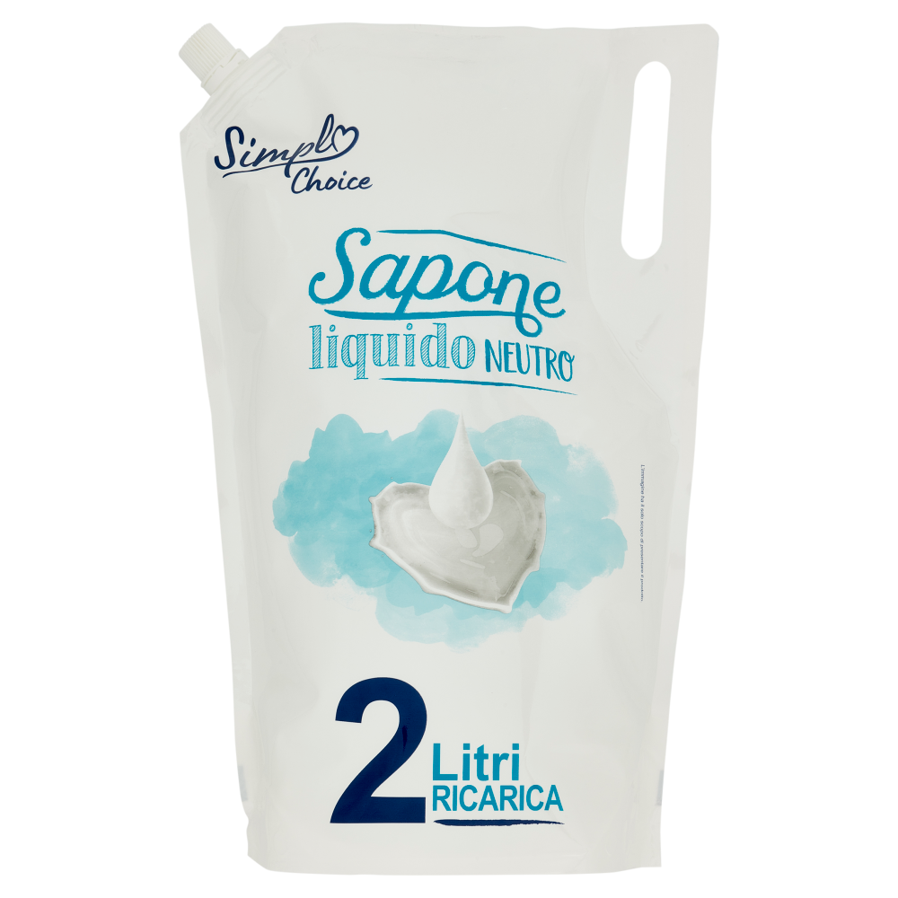 Simp Choice Sapone liquido Neutro Ricarica 2 Litri