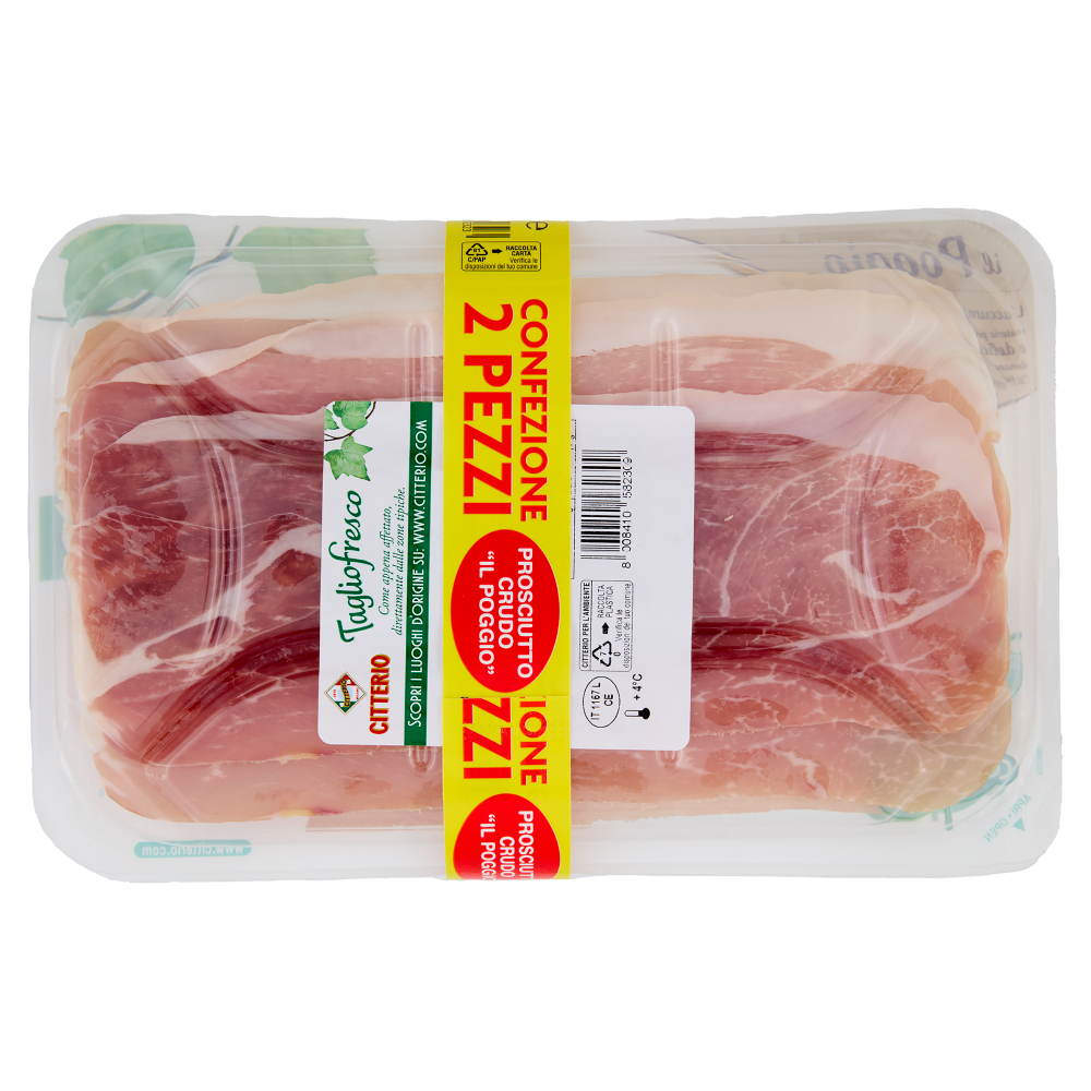Citterio Tagliofresco il Prosciutto Crudo il Poggio 2 x 70 g
