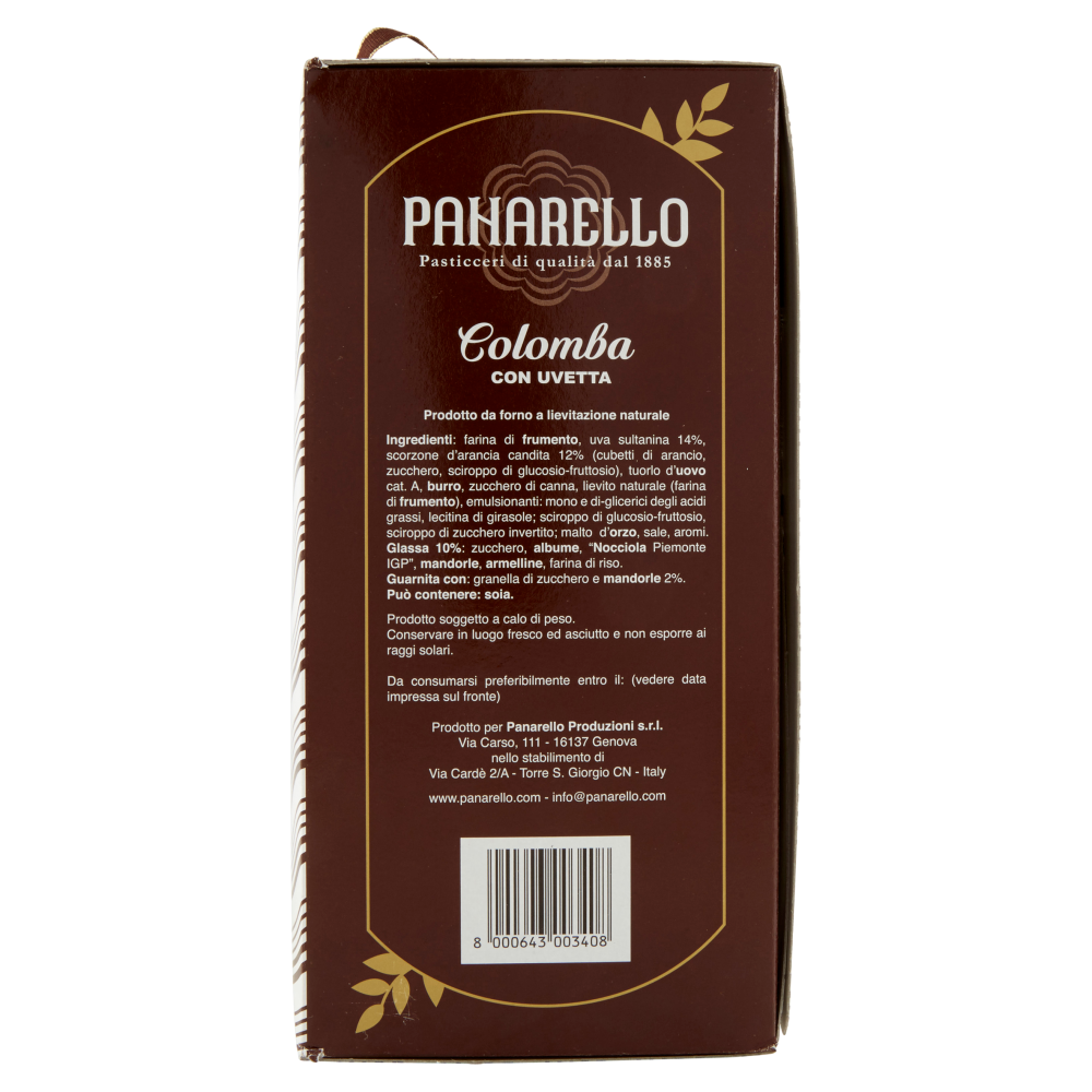 Panarello Colomba con Uvetta 750 g