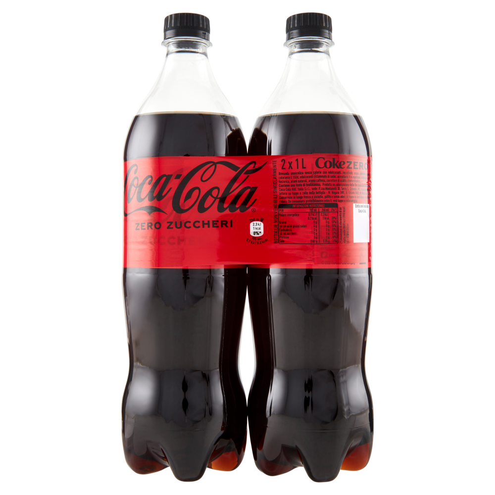 COCA-COLA Zero Zuccheri PET 2 x 1 L
