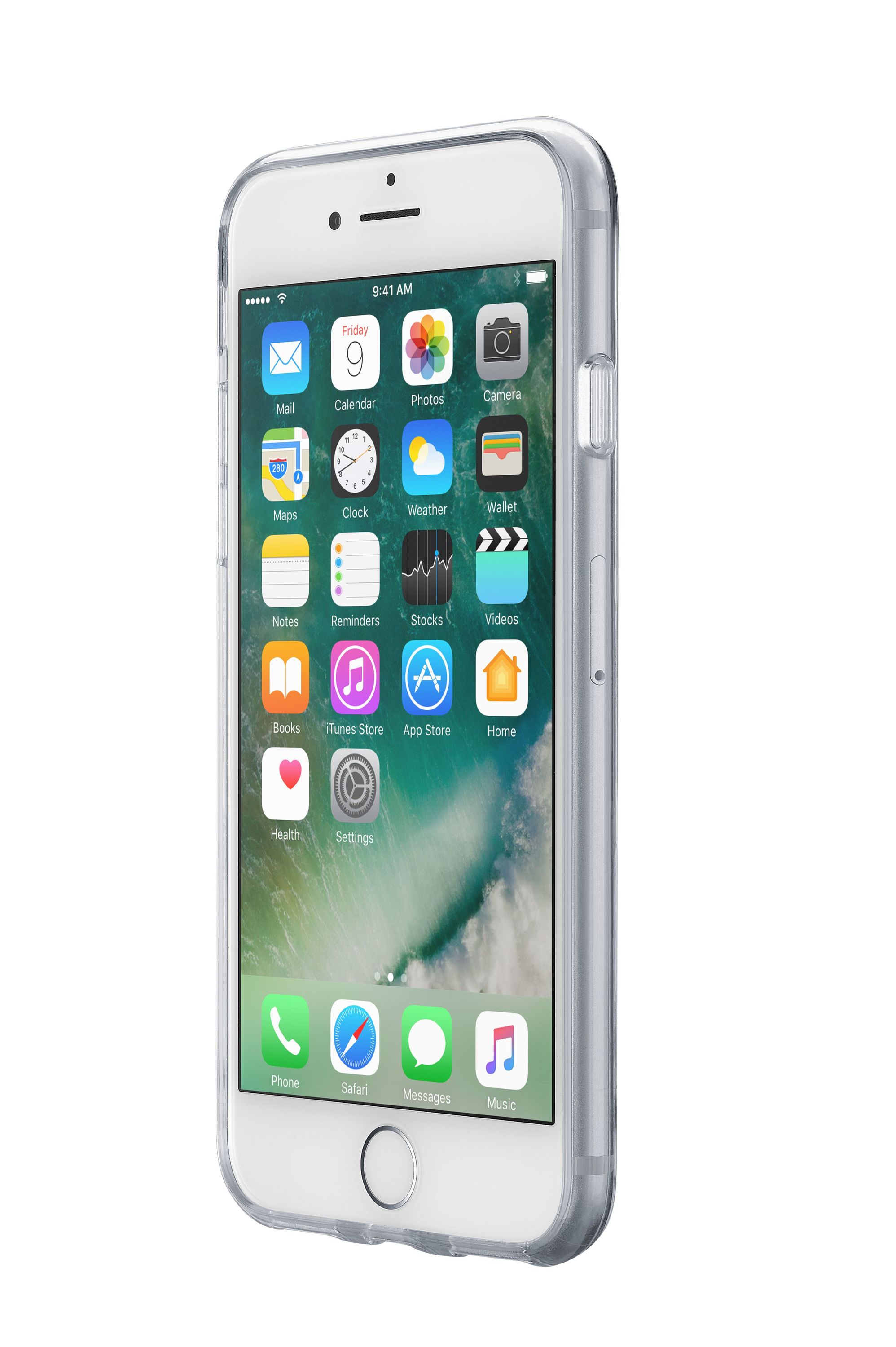 Cellularline Clear Strong - iPhone SE (2022) / SE (2020) / 8 / 7 Custodia rigida con bordi in gomma