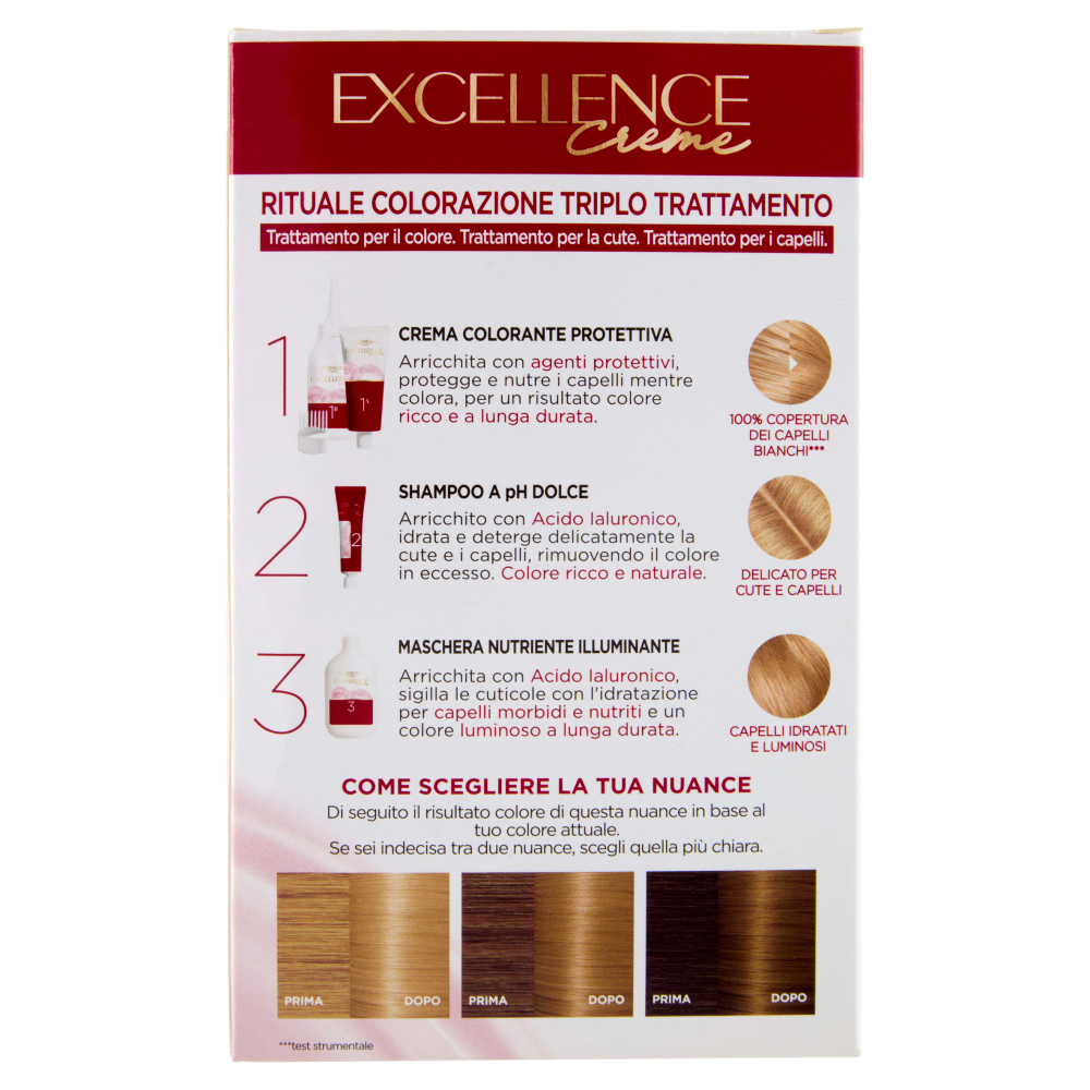 L'Oréal Paris Excellence Creme Colorazione Triplo Trattamento Biondo Chiaro 8