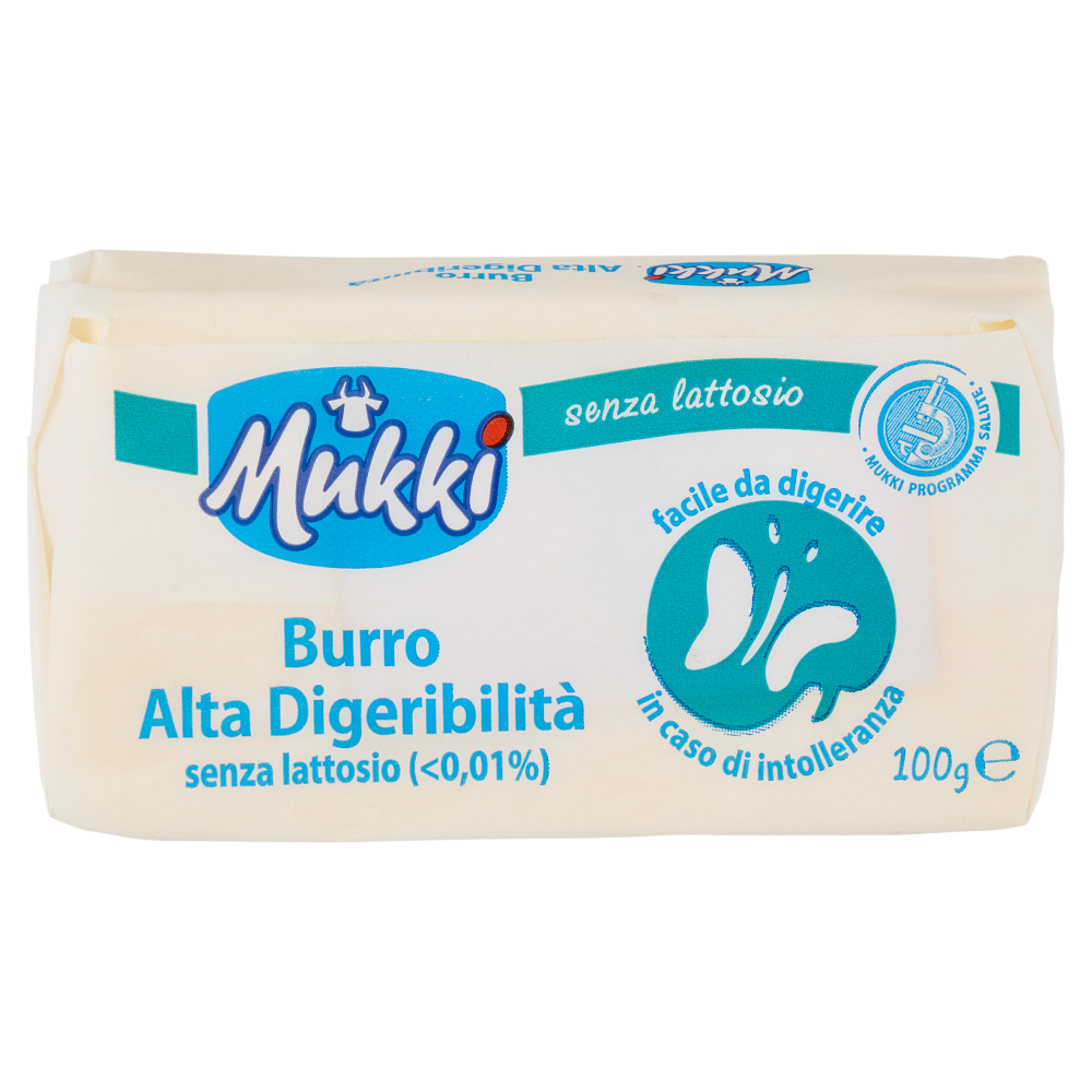 Mukki Burro Alta Digeribilit&agrave; senza lattosio 100 g