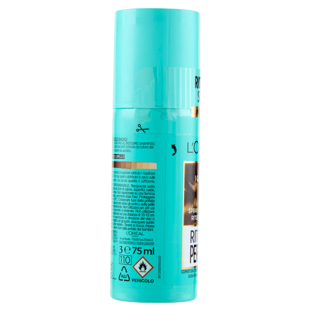 L'Oréal Paris Ritocco Perfetto Spray Istantaneo Ritocco Radici, i Castani, 75 ml