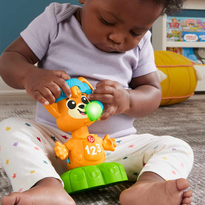 Fisher-Price Link Squad Animal Band Rino Il Volpino Impariamo Gli Opposti, Giocattolo Per L'Apprendimento Per Neonati Con Musica E Luci, Versione Italiana