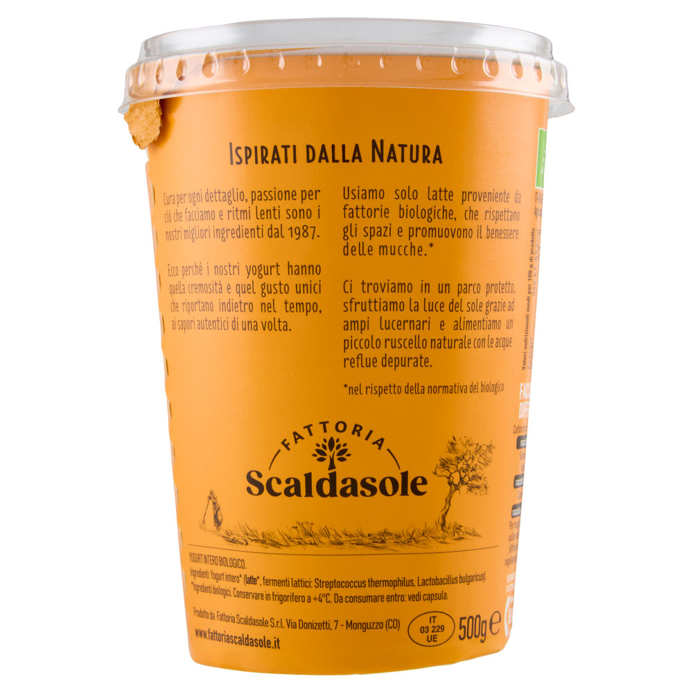 Fattoria Scaldasole Bianco Intero yogurt biologico 500 g