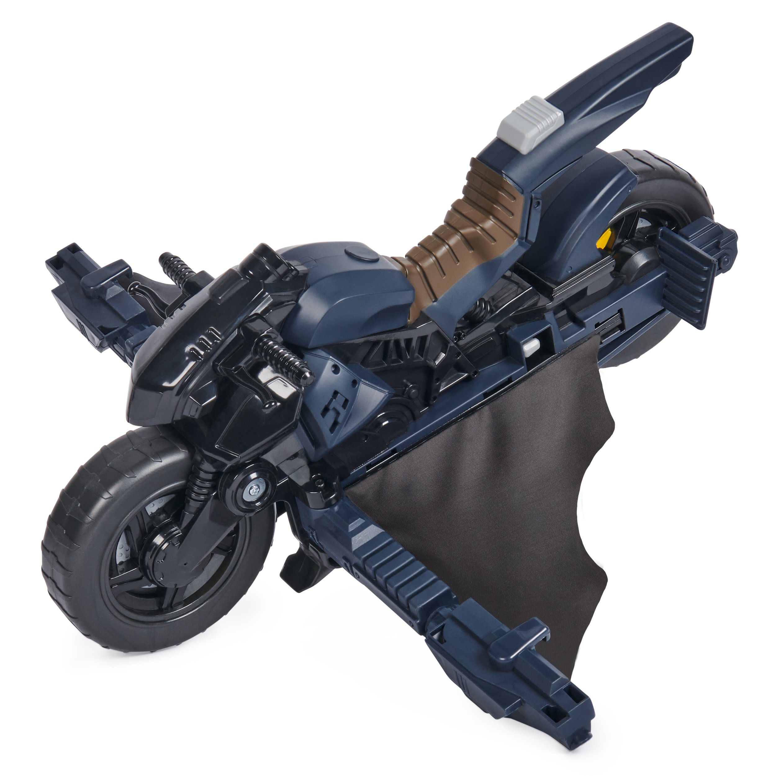DC Comics , Veicolo Batman Adventures 2 in 1, Batcycle Trasformabile, Macchina Batman Compatibile con Tutte le Action Figure Batman, Batmobile Trasformabile, Giochi per Bambini e Bambine, 4+ Anni