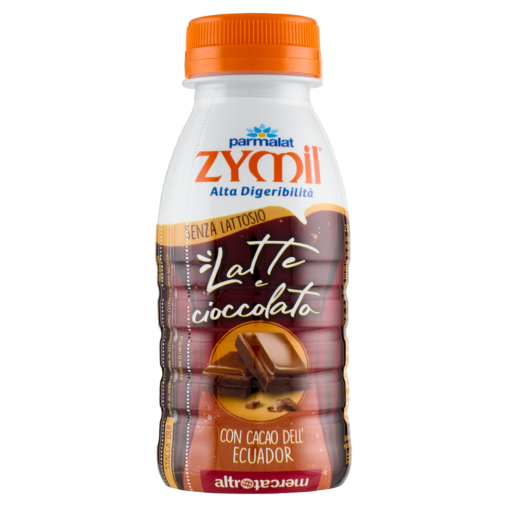 Zymil Alta Digeribilità Senza Lattosio Latte e cioccolato con Cacao dell'Ecuador altromercato 250 ml