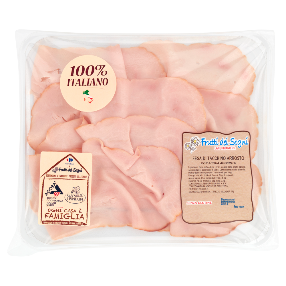 Frutti dei Sogni Fesa di Tacchino Arrosto 0,120 kg