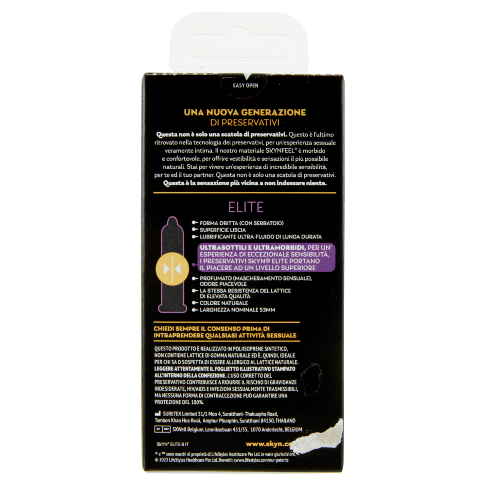 Skyn Elite Preservativi Senza Lattice 8 pz