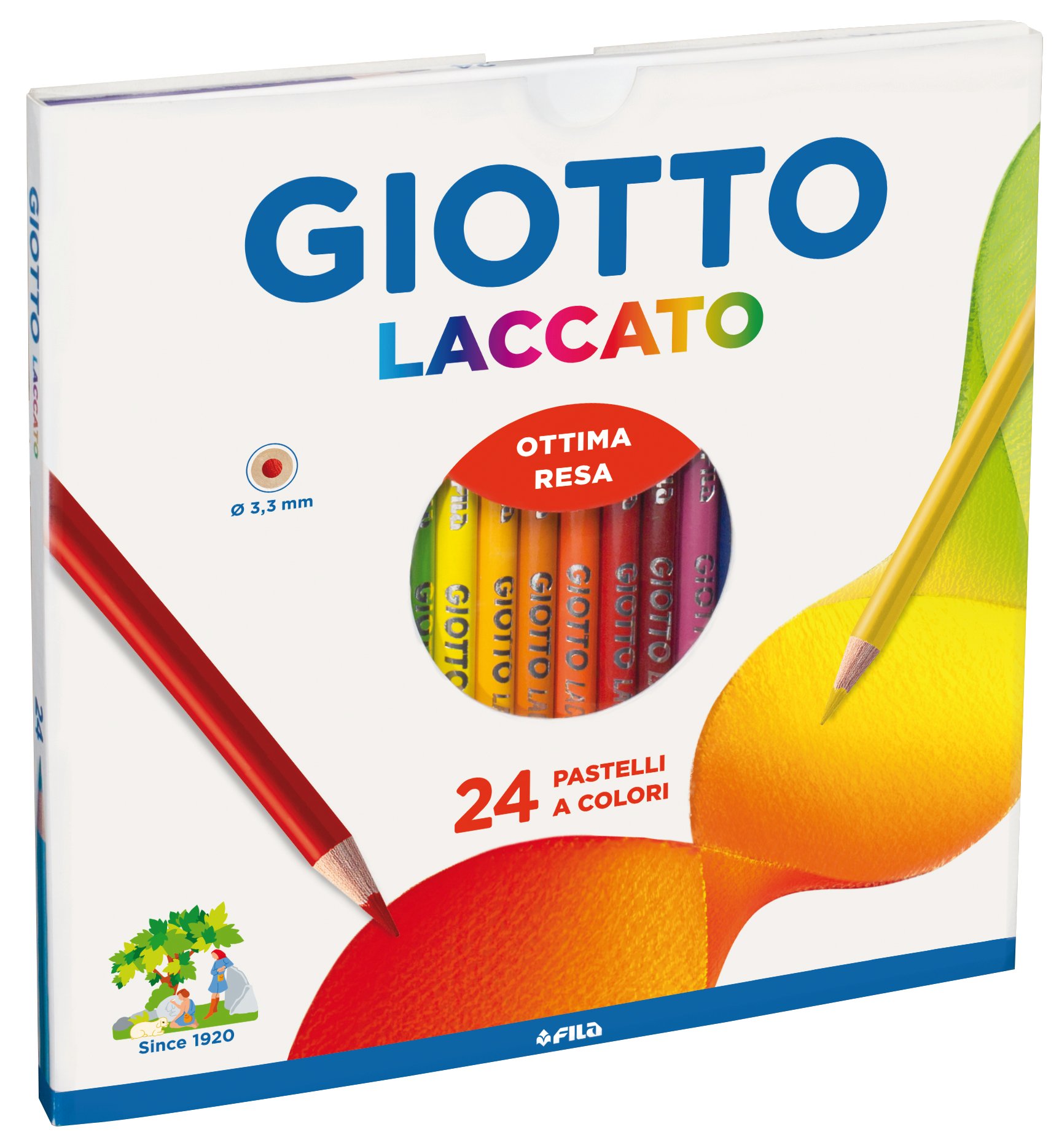 Giotto 24 Pastelli colorati laccati