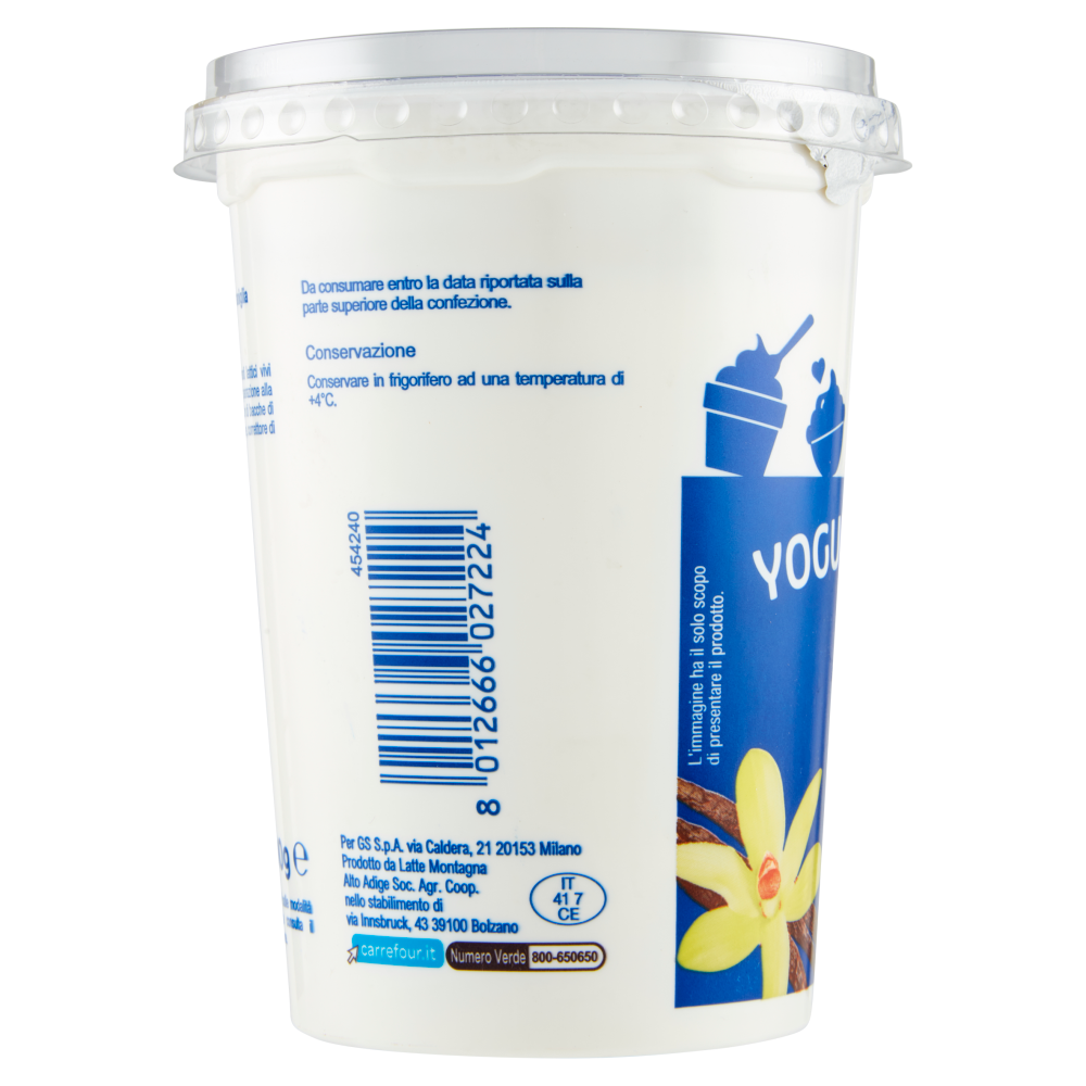 Carrefour Classic Yogurt Cremoso Vaniglia 500 g