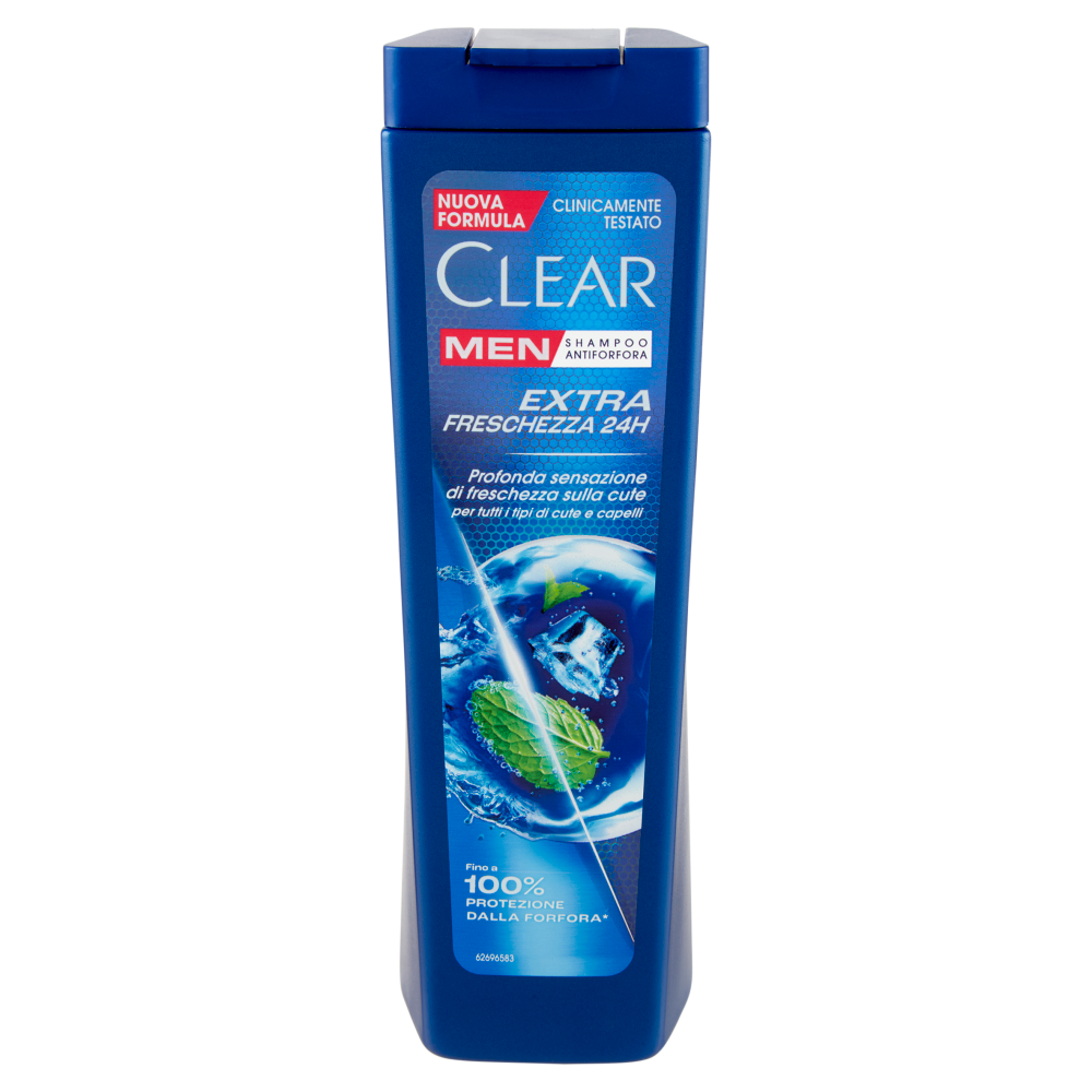 Clear Men Shampoo Antiforfora Extra Freschezza 24H 225 ml
