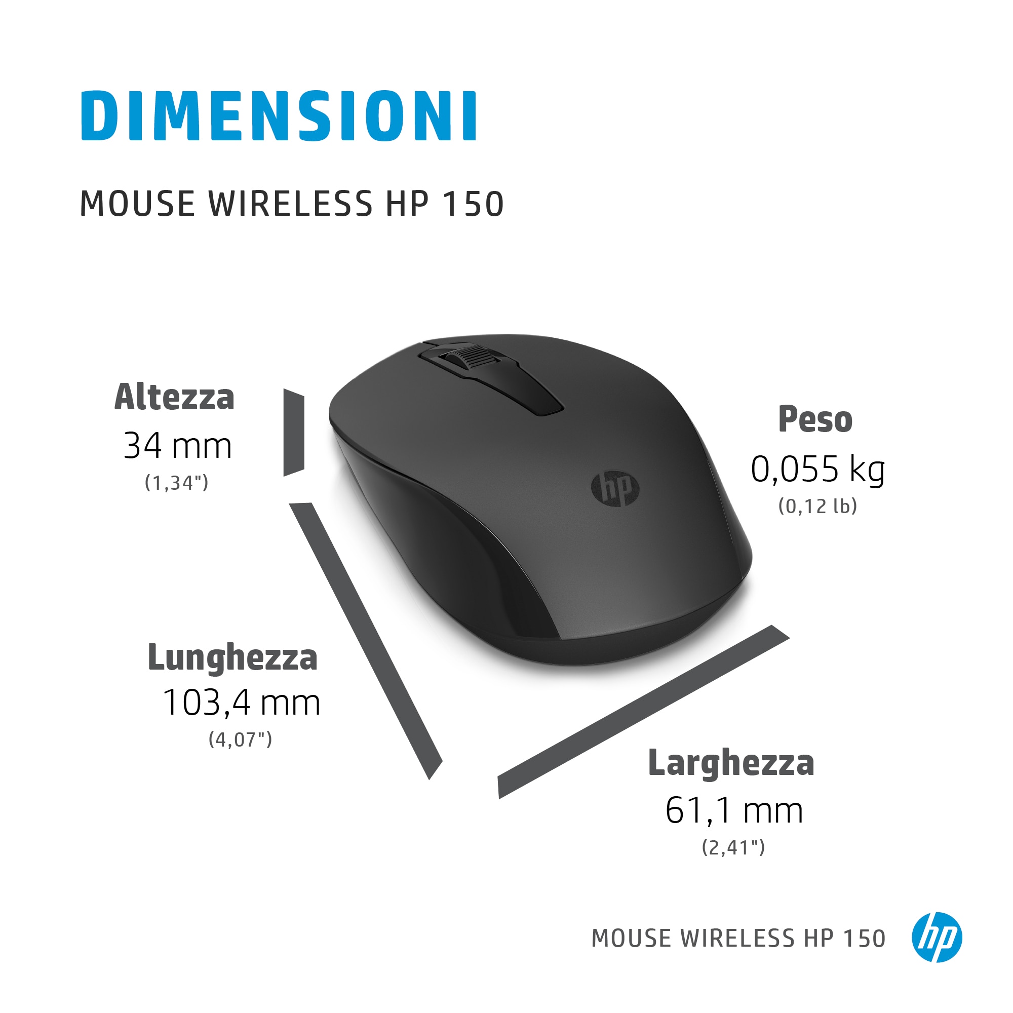 HP Mouse wireless 150