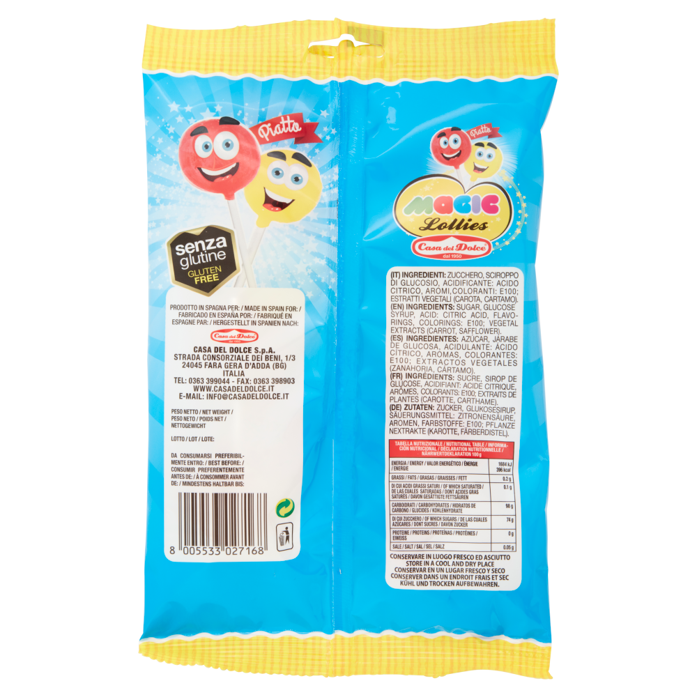 Casa del Dolce Magic Lollies Piatto gusto frutta assortita 108 g