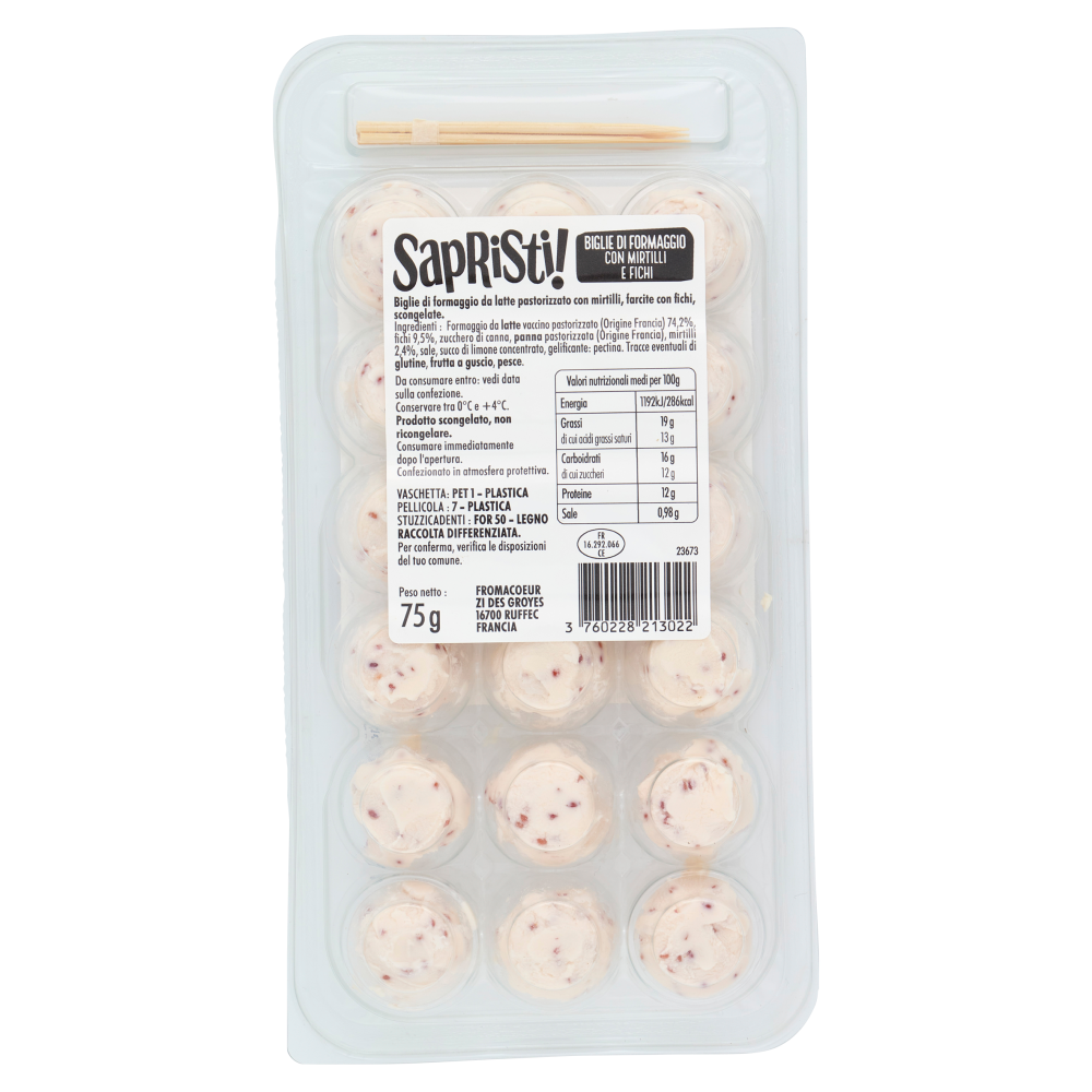 Sapristi! Biglie di Formaggio con Mirtilli e Fichi 75 g