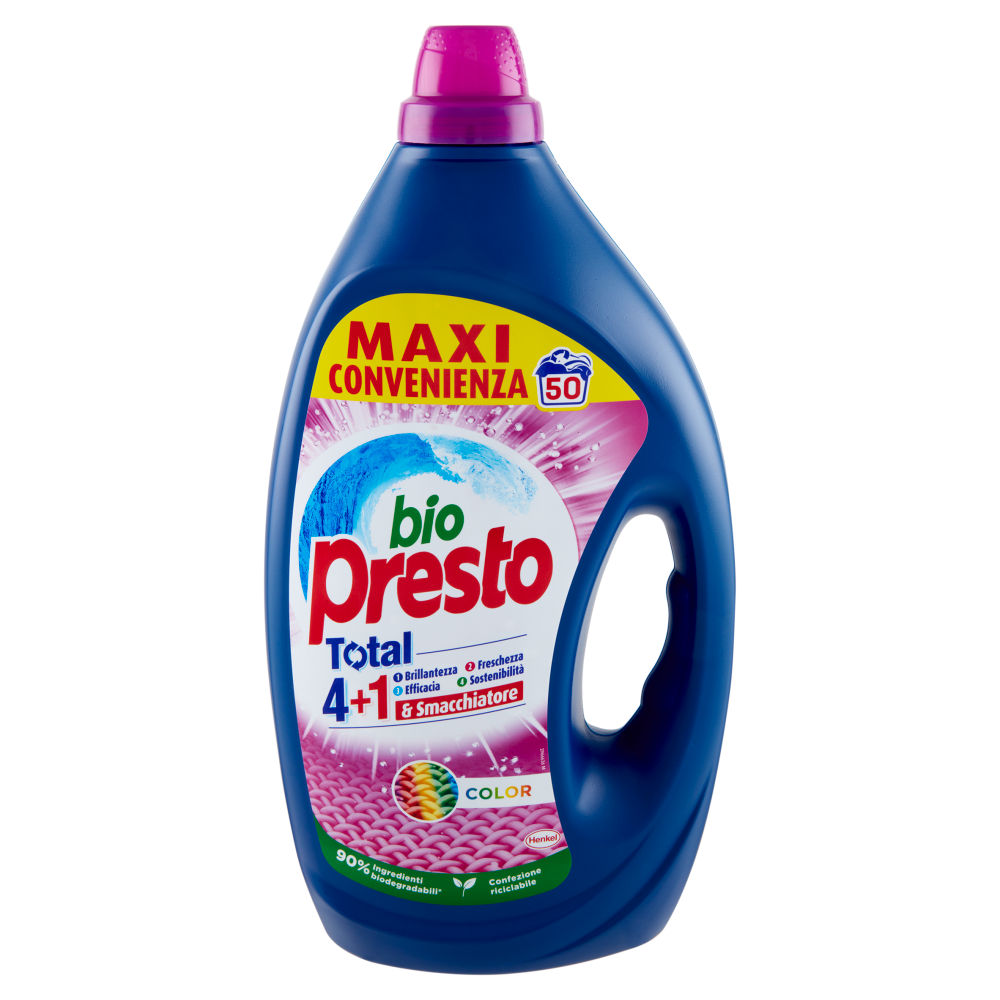 BIO PRESTO Liquido Color 50 Lavaggi 2.250 ml