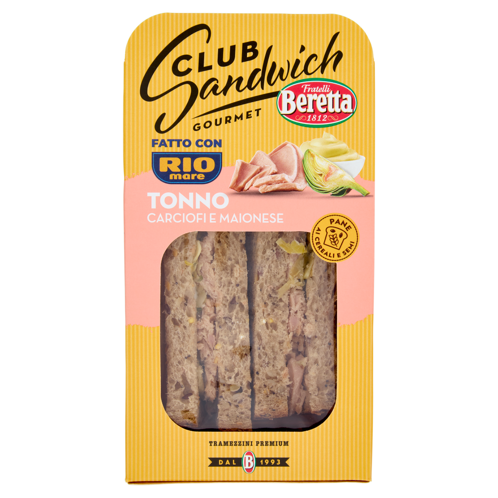 Beretta Club Sandwich Gourmet Tonno Carciofini e Maionese 150 g