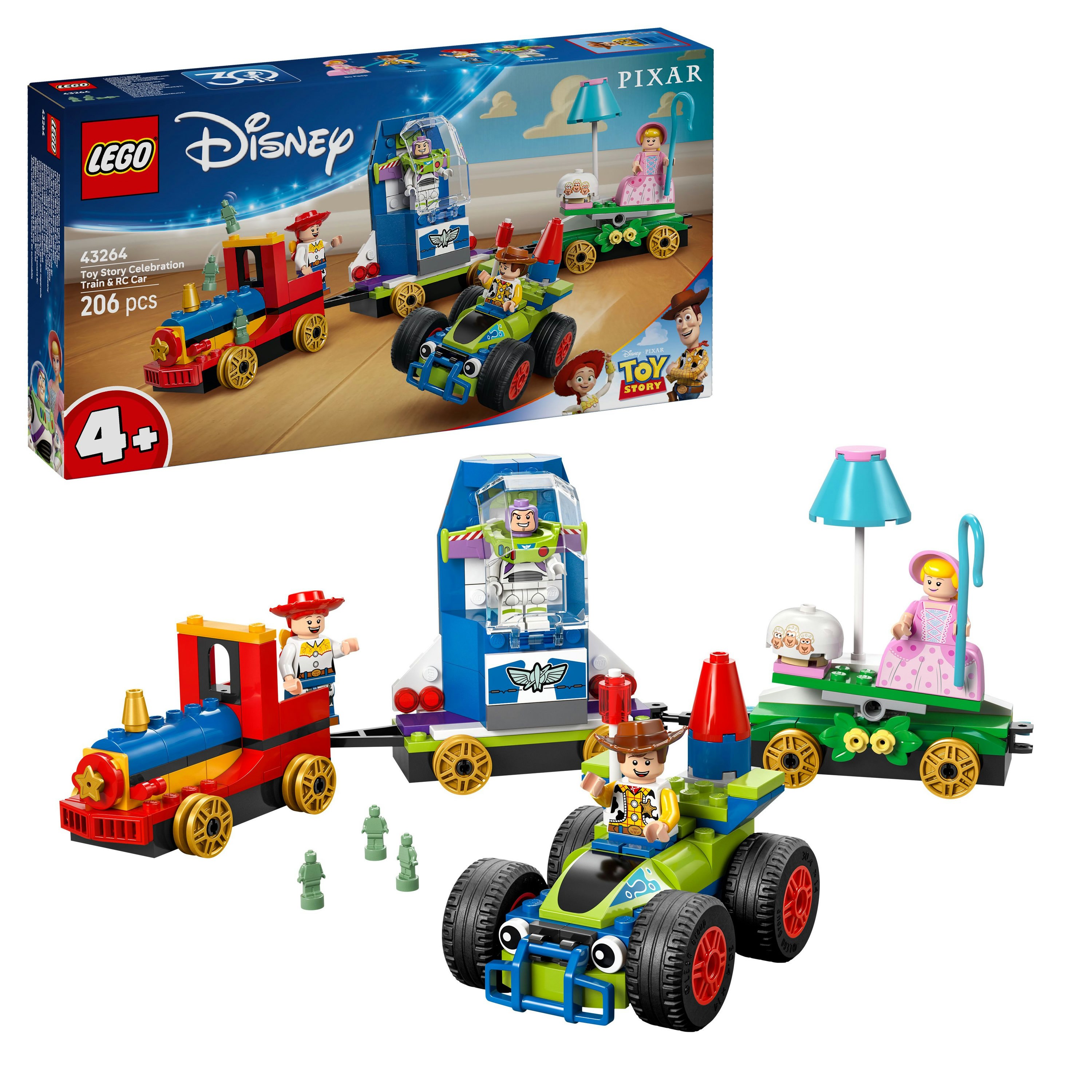 LEGO Disney Toy Story: Treno e Auto RC celebrativi