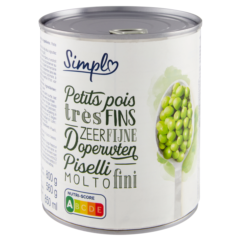 Simpl Piselli Molto fini 800 g