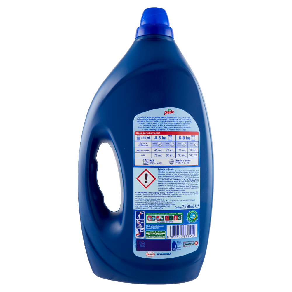 BIO PRESTO Liquido Classico 50 Lavaggi 2.250 ml