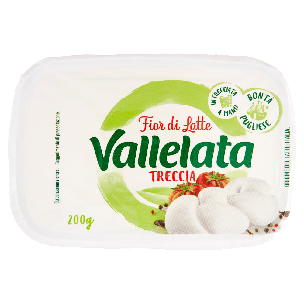 Vallelata Fior di Latte Treccia 200 g