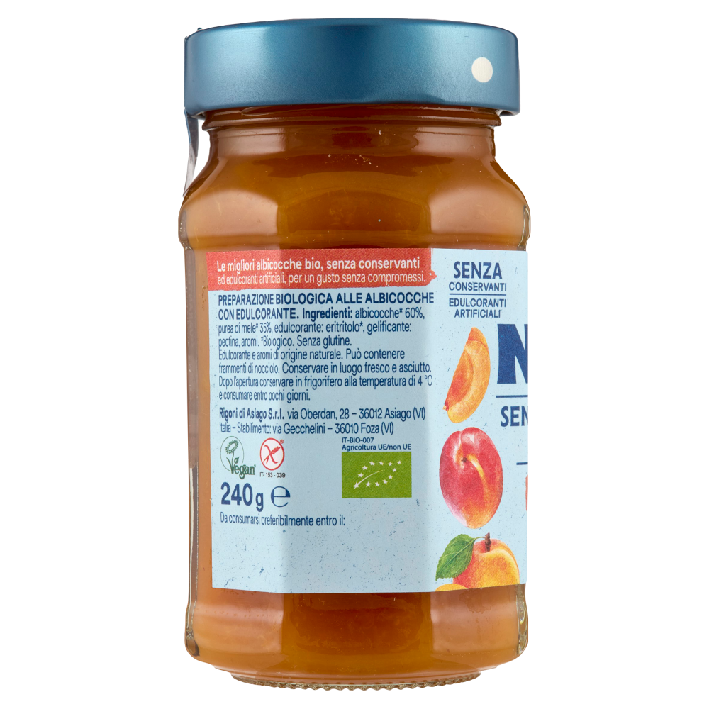 Rigoni di Asiago Natù Senza Zuccheri Aggiunti° Albicocche bio 240 g