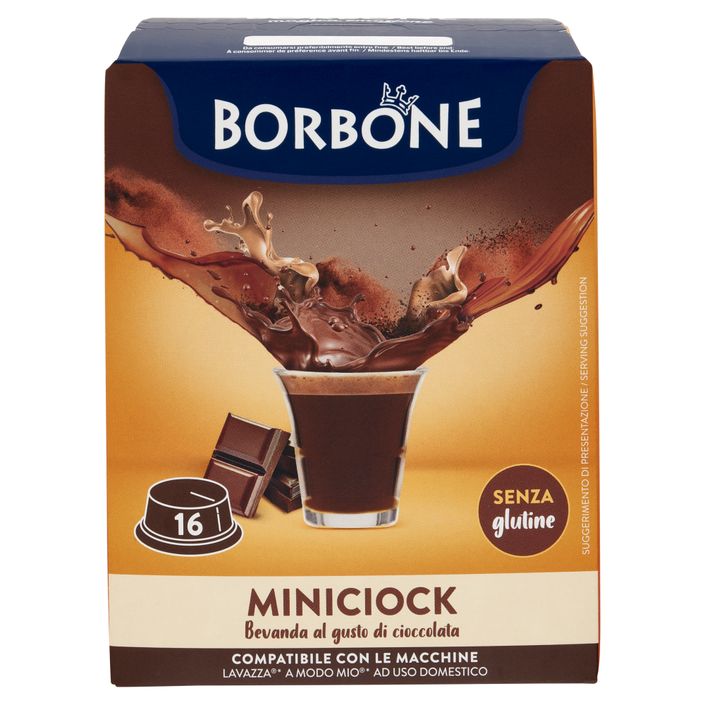 Borbone Miniciock Compatibile Lavazza* A Modo Mio* 16 Capsule 16 x 8 g