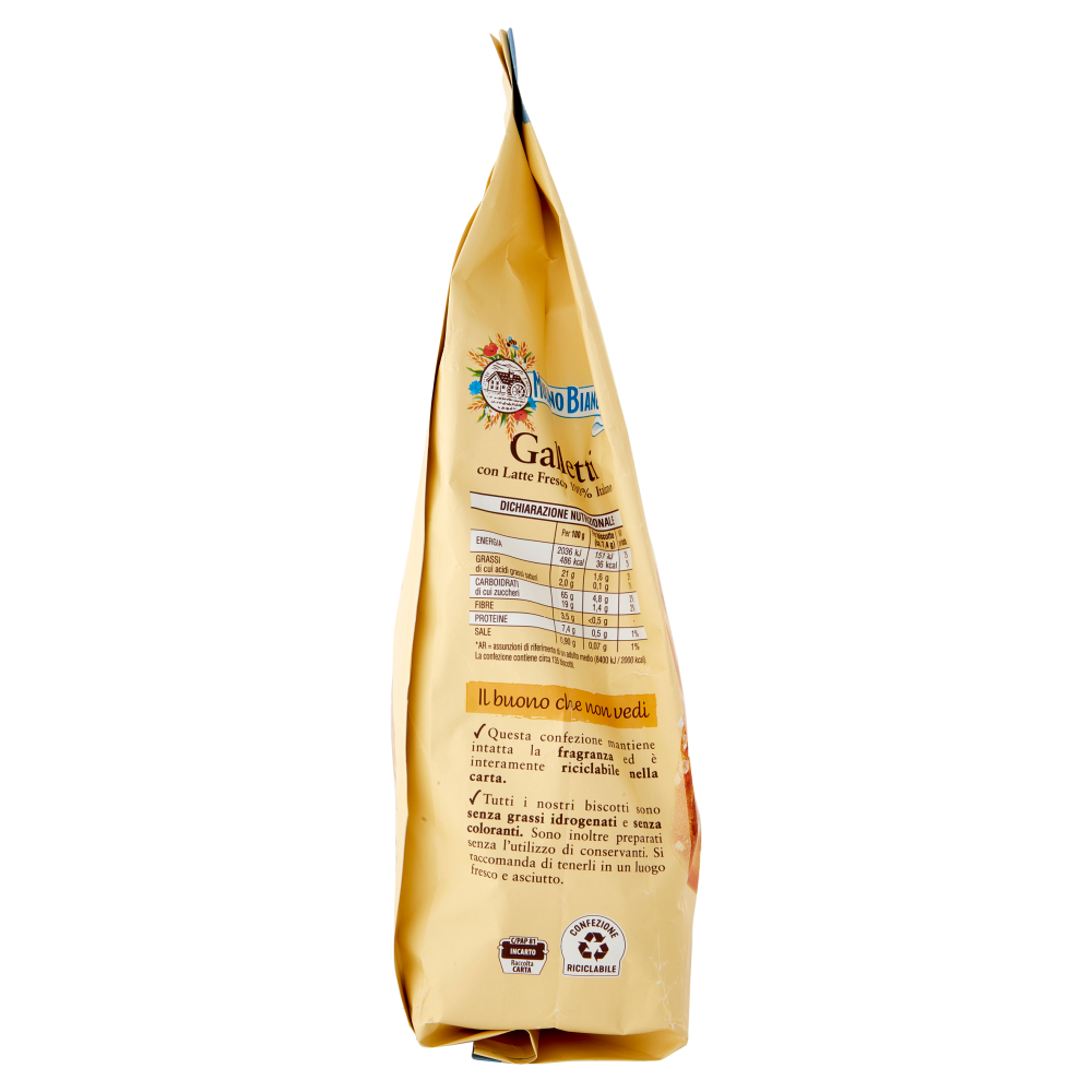 Mulino Bianco Galletti Biscotti con Latte Fresco 100% Italiano 1Kg