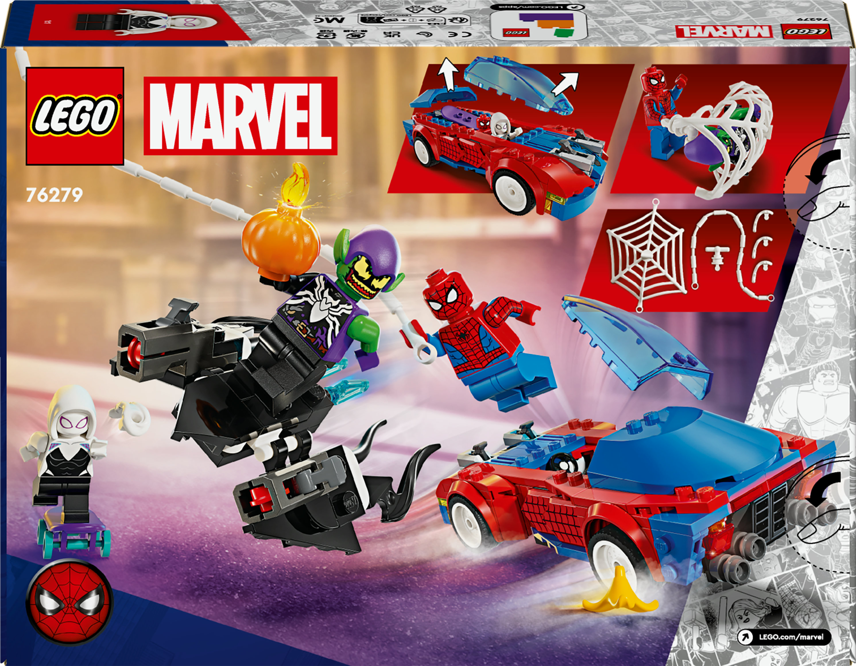 LEGO Auto da corsa di Spider-Man e Venom Goblin