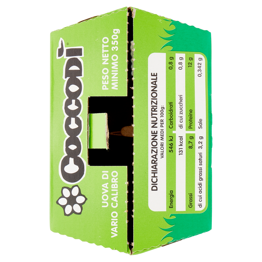 Coccodì Free 6 Uova Fresche da allevamento all'Aperto 350 g