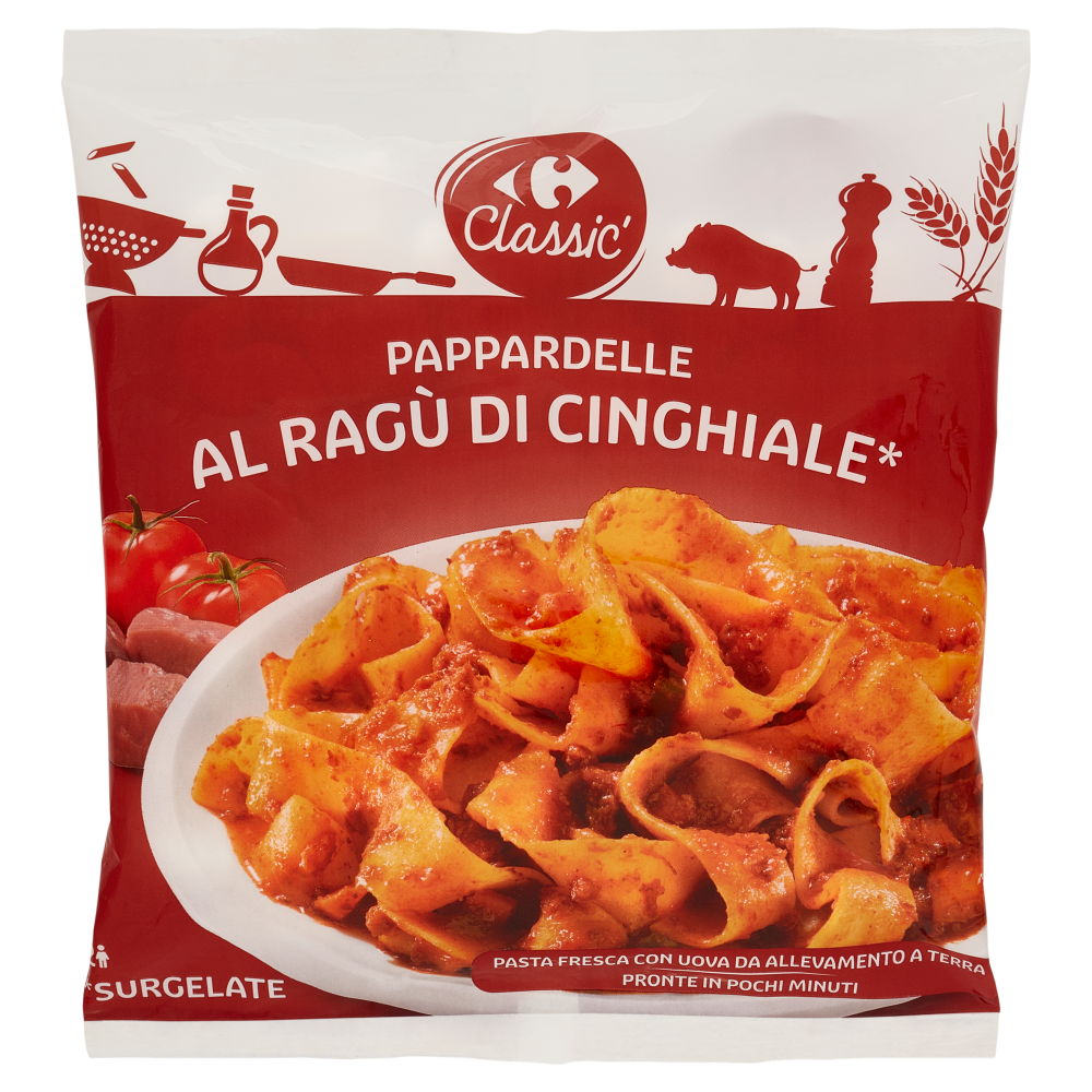 Carrefour Classic Pappardelle al Ragù di Cinghiale Surgelate 550 g