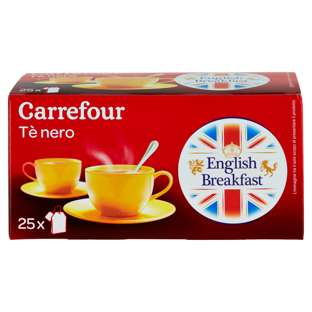 Carrefour English Breakfast Tè nero 25 filtri 43,75g