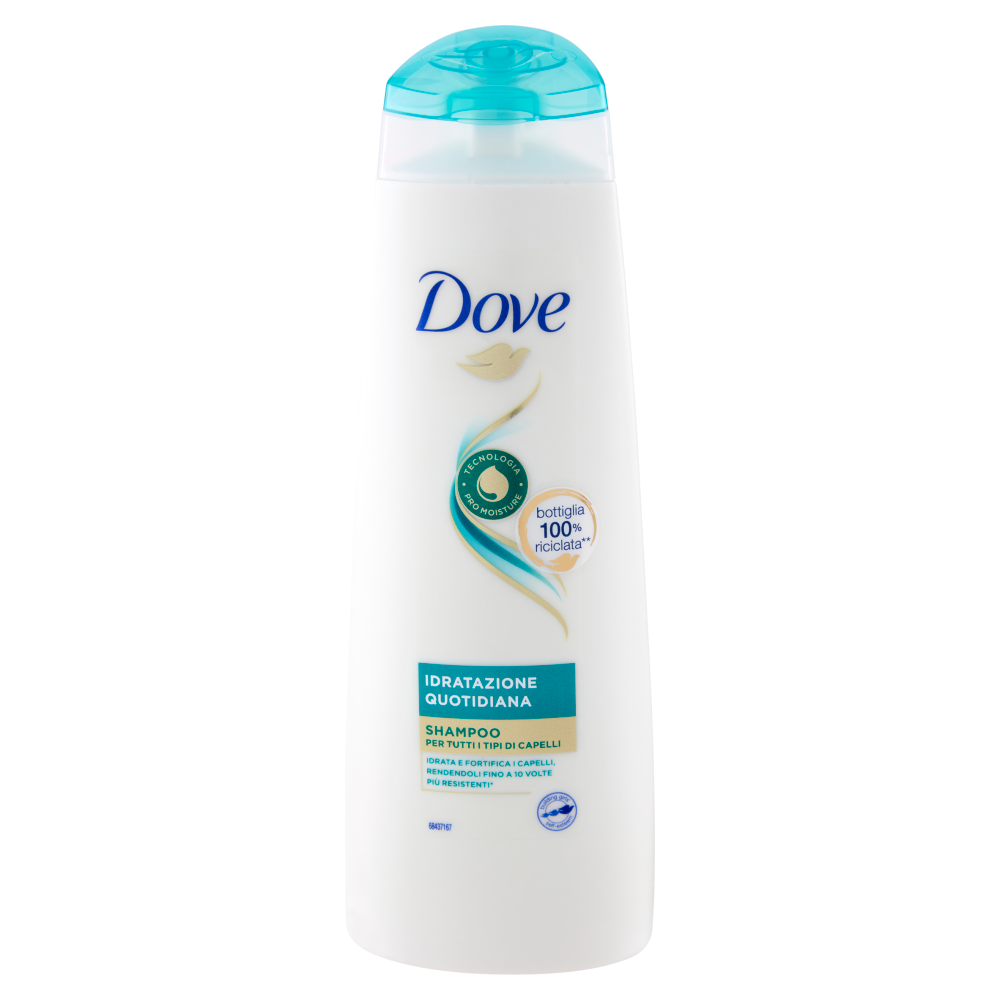 Dove Idratazione Quotidiana Shampoo per Tutti i Tipi di Capelli 225 ml