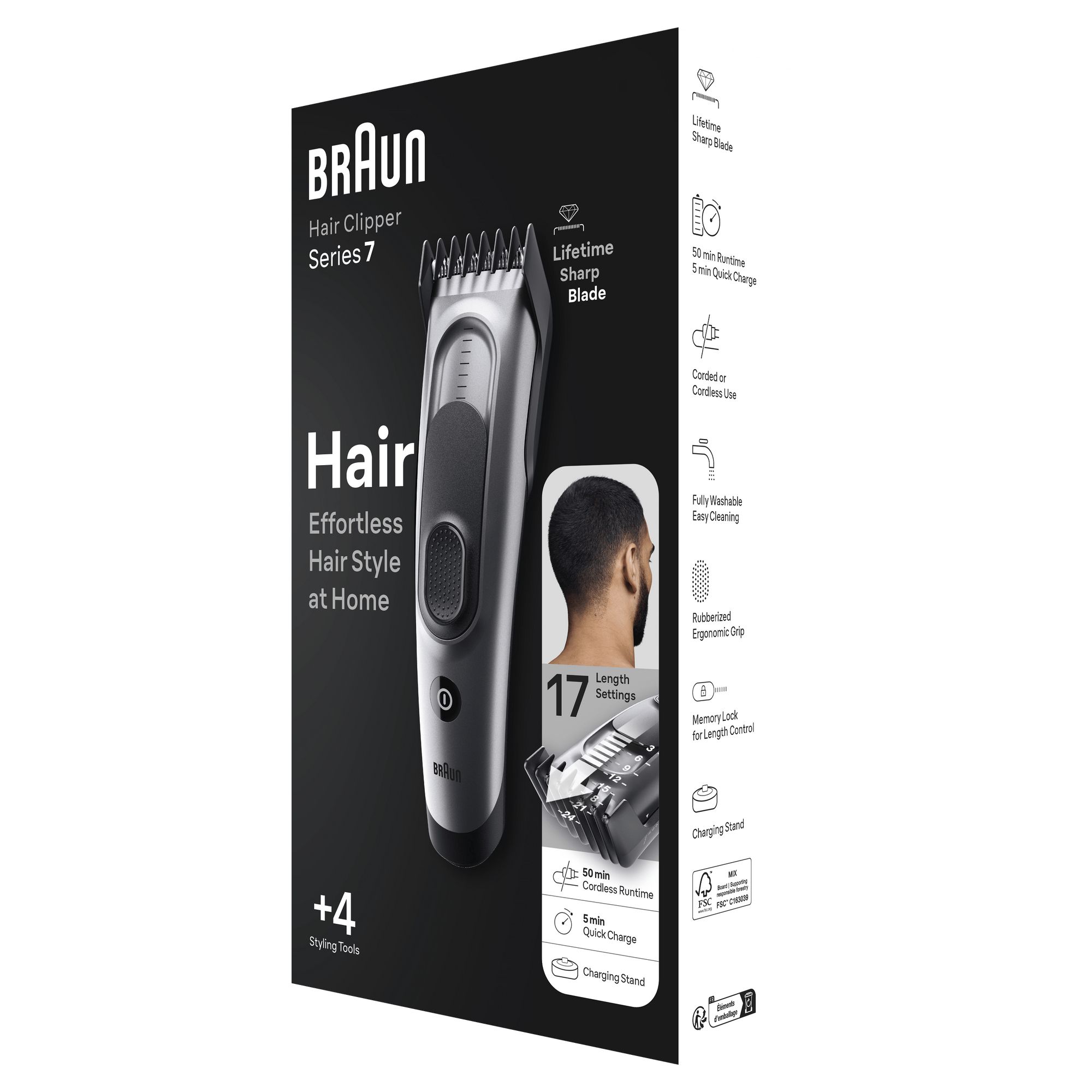 Braun Series 7 HC7390 Tagliacapelli