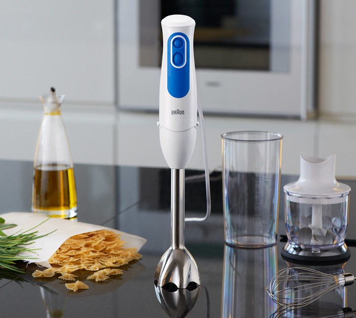 Braun MQ 3025 Spaghetti 600 L Frullatore ad immersione 700 W Blu, Bianco
