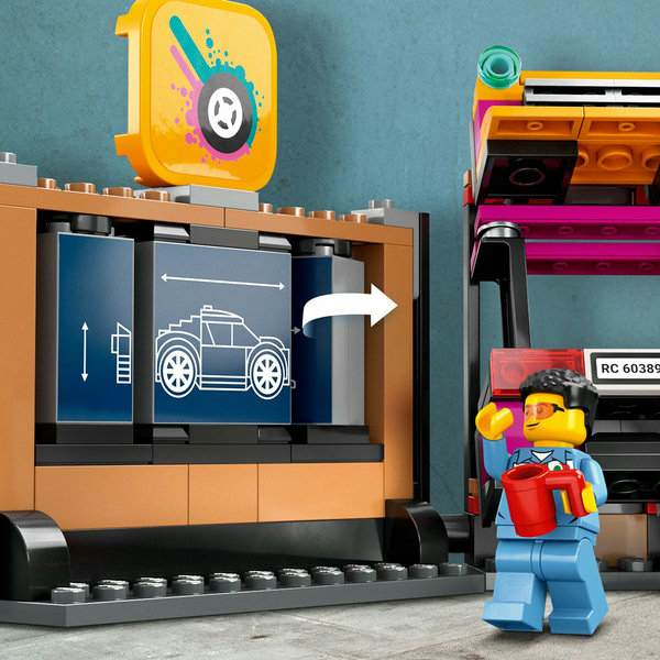 LEGO City Garage auto personalizzato