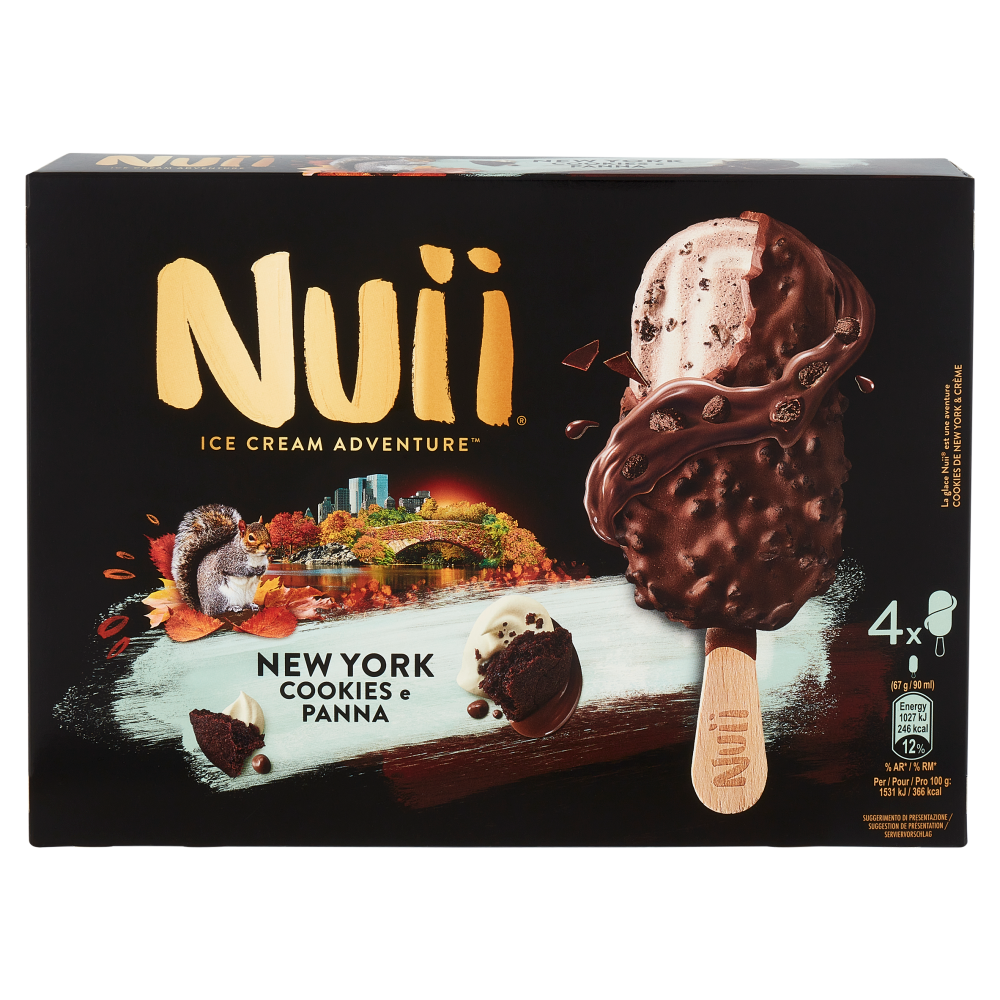 NUII New York Cookies e Panna 4 x 67 g