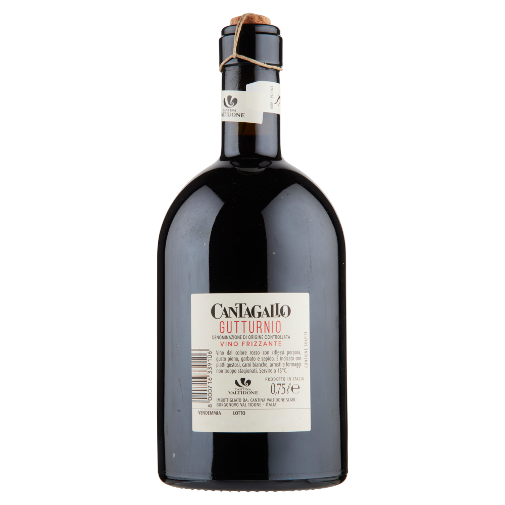 Cantina Valtidone Cantagallo Gutturnio D.O.C. Vino Frizzante 0,75 l