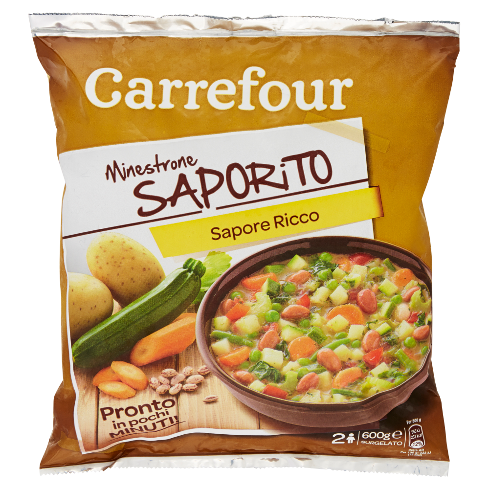 Carrefour Minestrone Saporito Surgelato 600 G Carrefour