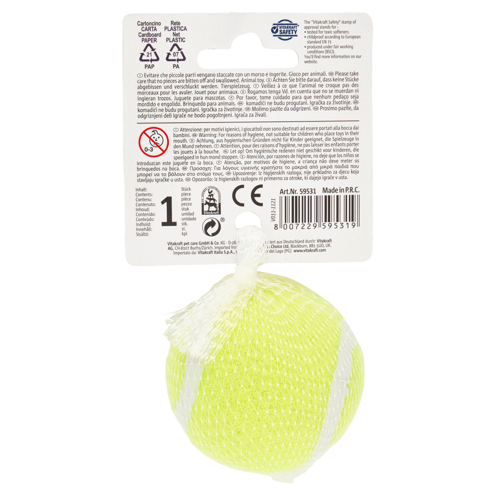 Vitakraft Activity Palla da Tennis 1 pz