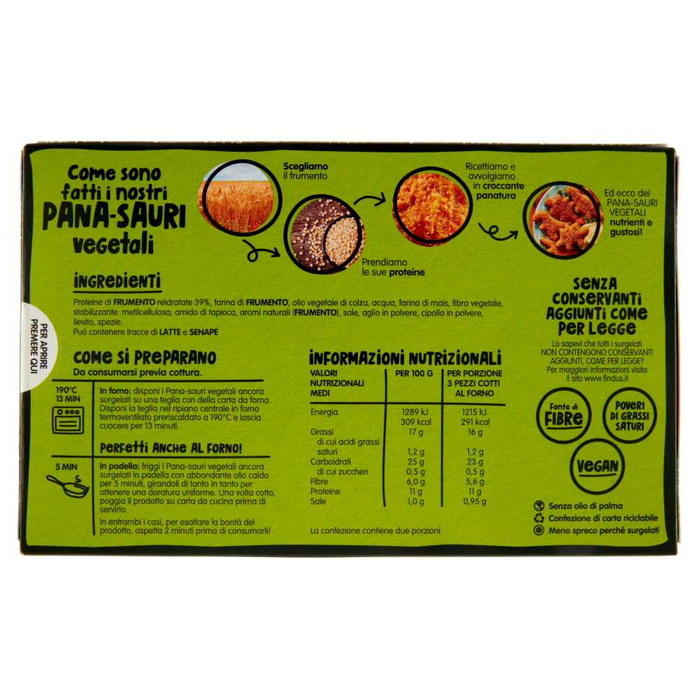 Findus Green Cuisine Pana-Sauri Vegetali 250 g