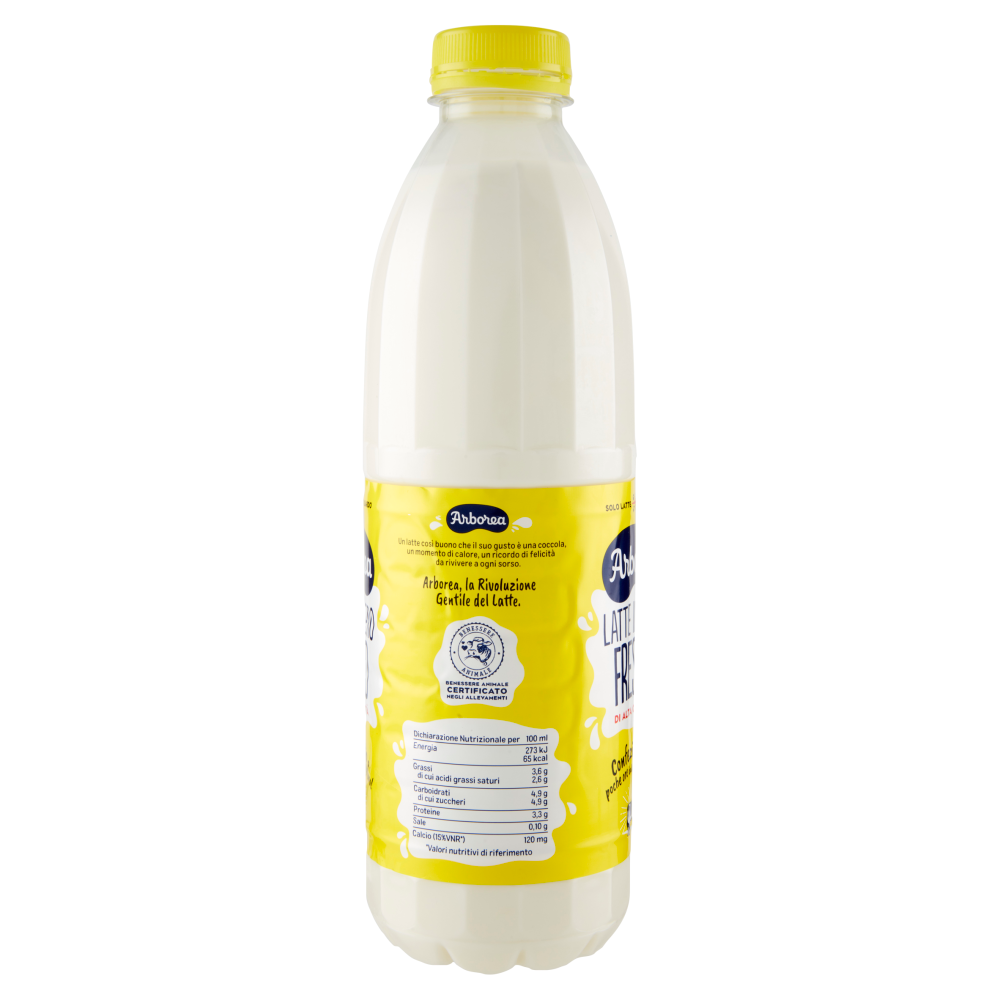 Arborea Latte Intero Fresco di Alta Qualità 1000 ml