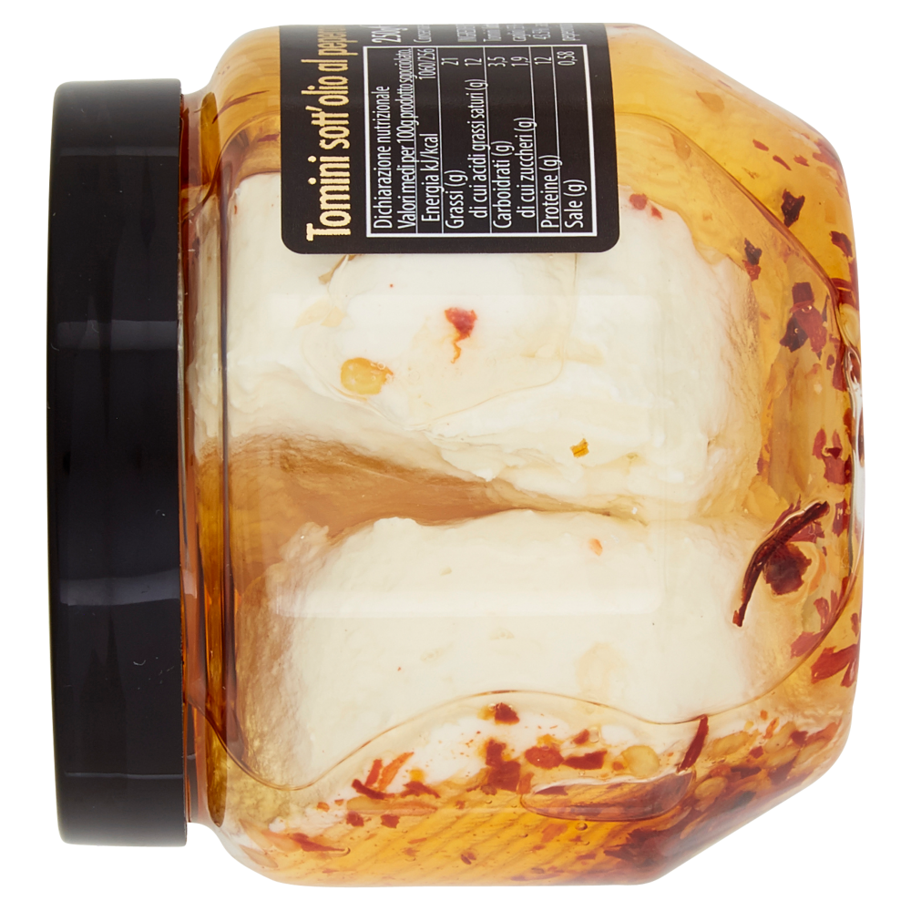 Caseificio Longo Tomini sott'olio Aromatizzati al peperoncino 250 g