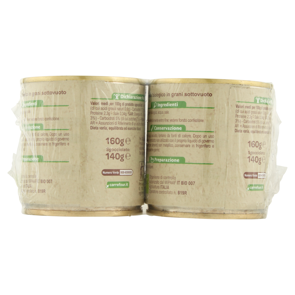 Carrefour Bio Mais dolce 2 x 160 g